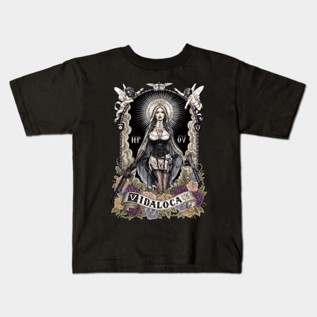 Santa Muerte Kids T-Shirt by Hsa